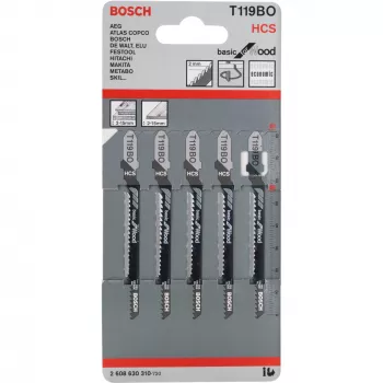 Bosch 2 608 630 310 pistosaha-/kuviosaha-/puukkosahanterä pistosahanterä hiiliteräs (HCS) 5 kpl