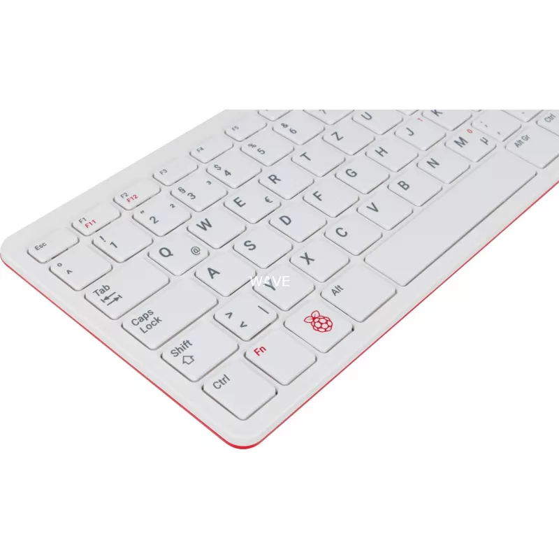 Johdollinen USB-näppäimistö Raspberry PI -näppäimistö DE RB-TASTA01W — USB-liitäntä, saksalainen asettelu
