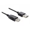 USB-kaapeli DeLOCK EASY-USB 2.0-A 5 m musta