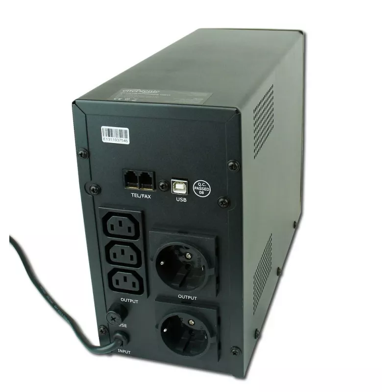 Gembird EG-UPS-033 UPS (keskeytymätön virransyöttö) Line-Interactive 1200 VA 720 W 3 AC-lähtöä