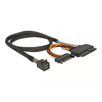 Delock kaapeli SFF-8643 uros > U.2 SFF-8639 naaras + SATA virtaliitäntä 50 cm (84819)