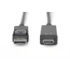 Adapterikaapeli DisplayPort 1.2 lukituksella 4K 60Hz UHD Type DP/HDMI A M/M musta 2 m