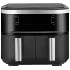Severin FR 2453 Double -kiertoilmakypsennin 3,25 L 2850 W musta hopea