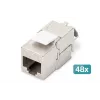 Digitus CAT 6A Keystone -moduuli suojattu työkaluton moduuli 48 kpl