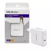 Qoltec GaN-laturi FAST 108W | 5-20V | 3-4.7A | USB C | valkoinen