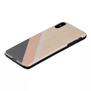Älypuhelinkotelo man and wood iPhone XS Max – pinkki puku, musta