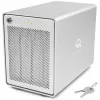 Mercury Elite Pro Quad, levykotelo hopea, USB 3.2 Gen 2, RAID-valmis