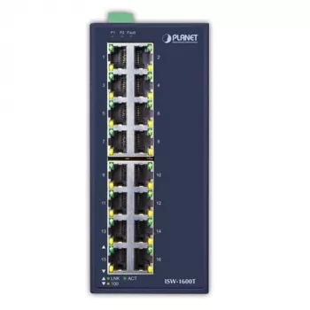 PLANET ISW-1600T verkkokytkin Unmanaged Fast Ethernet (10/100) sininen