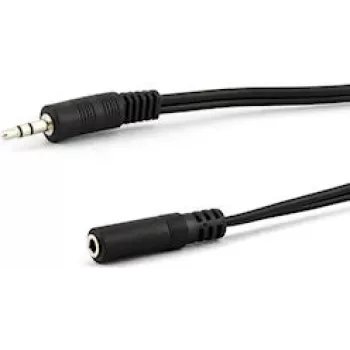 e p B 125/5 LOSE äänen jatkokaapeli — 3,5 mm pistoke 3,5 mm liitäntään, 5 m, musta