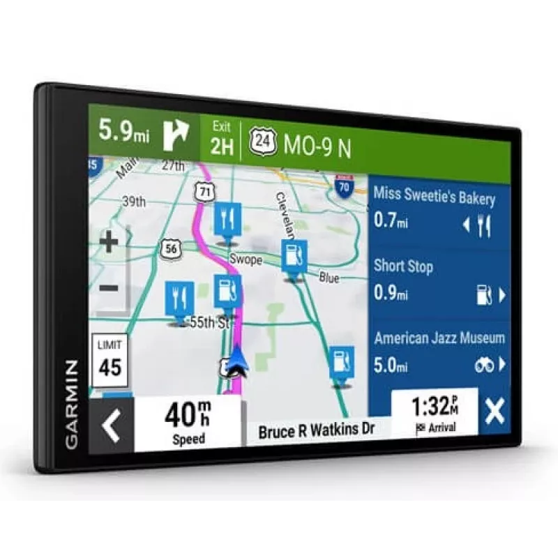 Garmin DriveSmart 76 -autonavigaattori, kiinteä, 17,8 cm (7") TFT-kosketusnäyttö, 239,6 g, musta (EU MT-D)