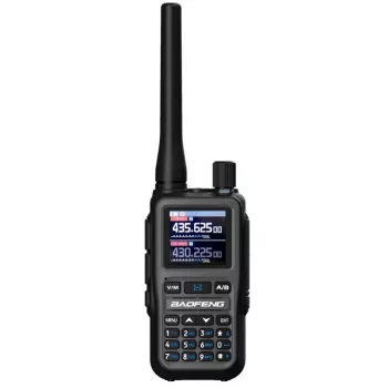 Baofeng UV-5R EU MINI USB-C Bluetooth VHF UHF Aviation Band harmaa radiopuhelin