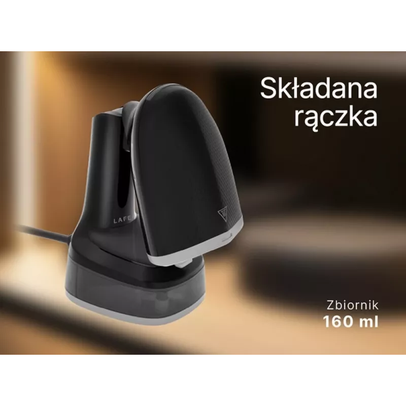 Lafe EasySteam LAFZEL47580 vaatehöyrystin, 1600 W, musta