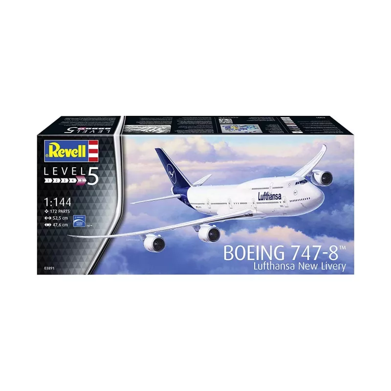 Lentokone Revell Boeing 747-8 Lufthansa New Livery