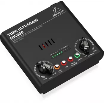 Audion esivahvistin Behringer MIC300 musta