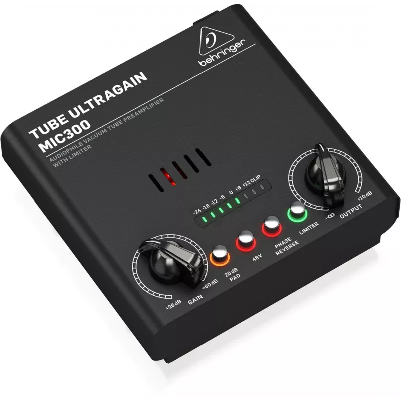 Audion esivahvistin Behringer MIC300 musta