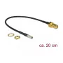 Koaksiaalikaapeli DeLOCK 89912 RG-174 0,2 m TS-9 SMA musta