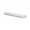 DIGITUS DN-91624S 24-porttinen Cat6 suojattu katkaisupaneeli, 1U 19 tuumaa, harmaa