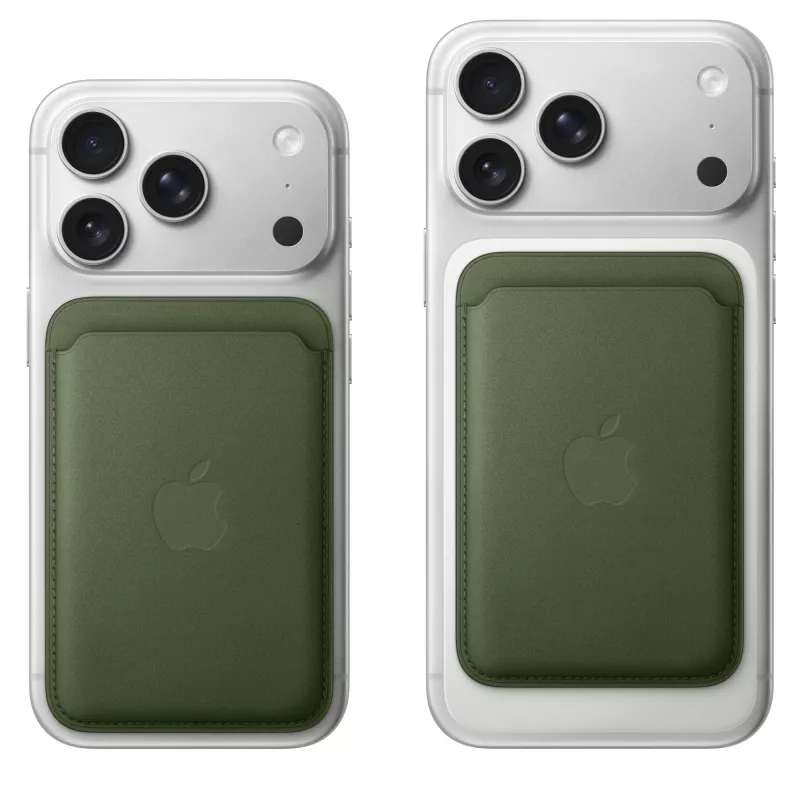 Korttiteline Apple iPhone FineWoven Wallet MagSafe-yhteensopiva sammalvihreä Microtwill