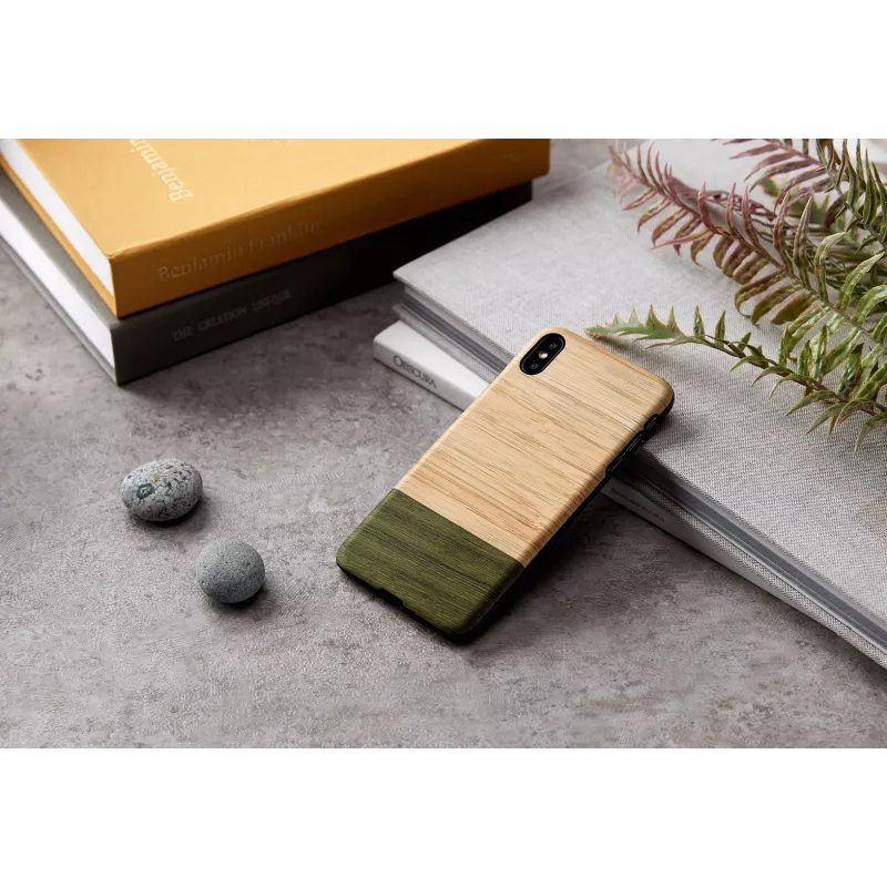 Älypuhelinkotelo man and wood iPhone X/XS — Bambuswald musta