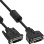 InLine DVI-D-kaapeli 24+1 M/F, Dual Link, 2 ferriittisydäntä, 3 m