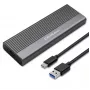 Qoltec kotelo M.2 SATA (NGFF) -SSD-levylle, USB-C
