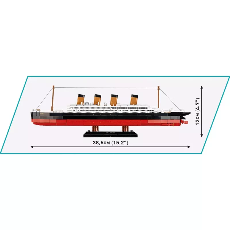 Rakennussarja Cobi R.M.S. Titanic -malli 593 osaa COBI-1680 — mittakaavatarkat mallipalikat