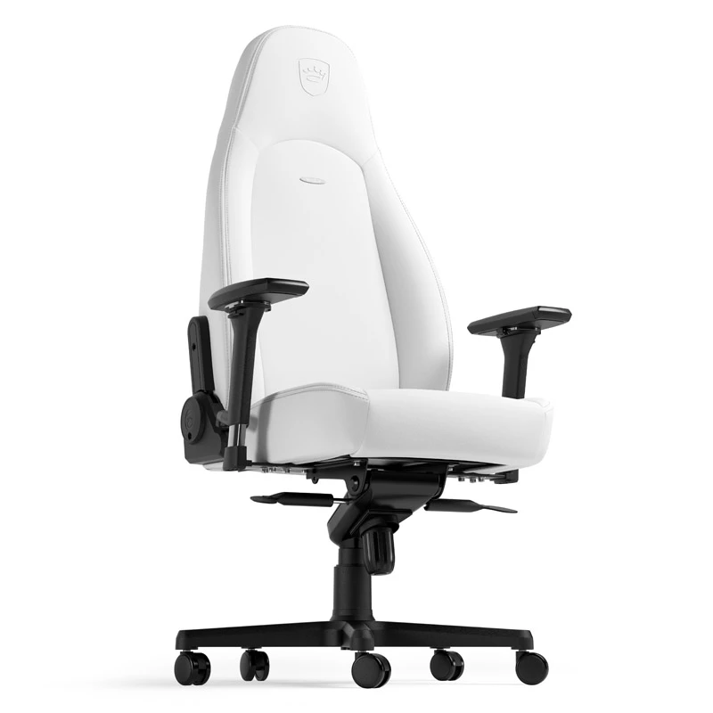 Toimistotuoli noblechairs NBL-ICN-PU-WED pehmustettu istuin pehmustettu selkänoja valkoinen
