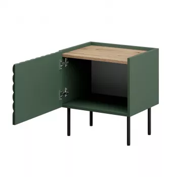 Nightstand set cama meble ONDA 2 pcs 50×40×H54 cm, green, MDF/particle board, 16 mm frame