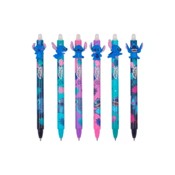 Sisäänvedettävä kumitettava kynä Cool Pack Disney Stitch 54908PTR, geelimuste, sisäänvedettävä kärki