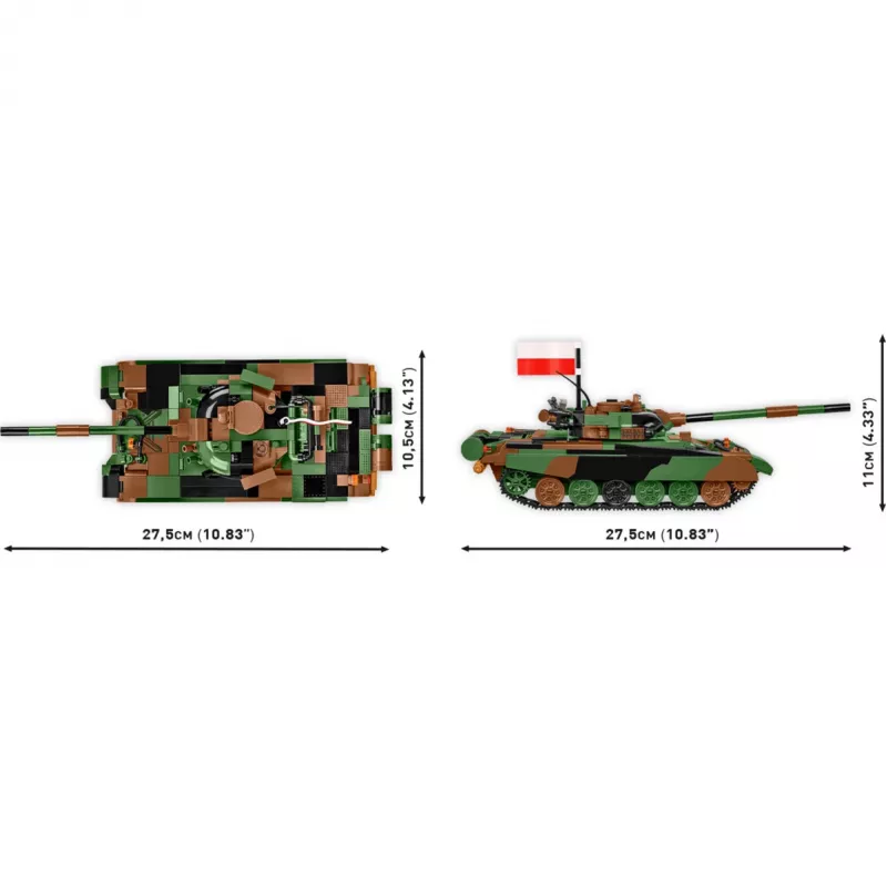 Rakennussarja COBI T-72M1R PL/UA asevoimat 724 osaa
