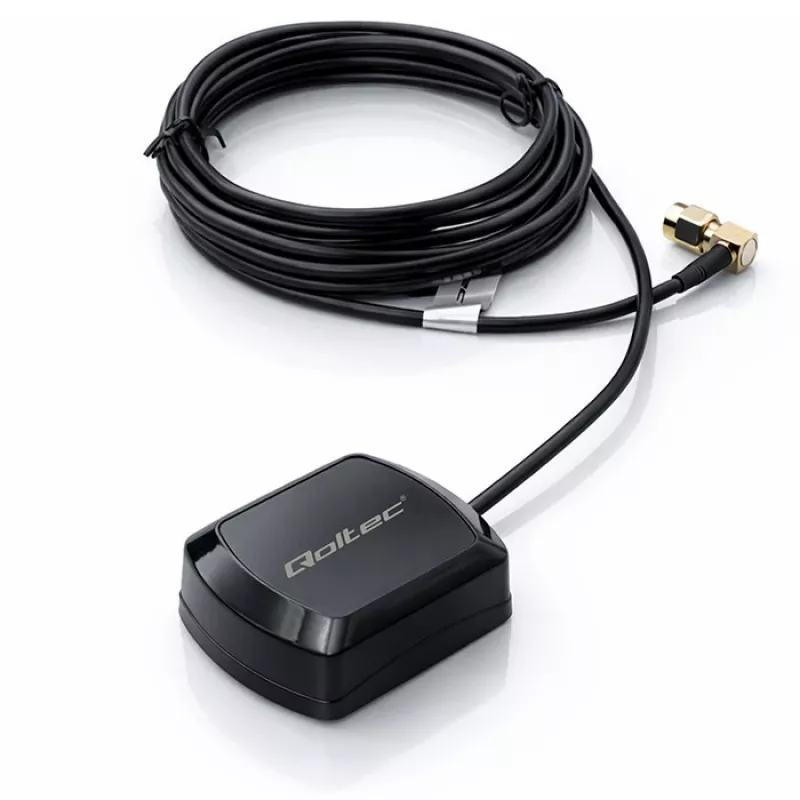 Ulkoinen GPS/GLONASS-antenni QOLTEC 28 dBi 50 W suorakulmaisella SMA-liittimellä