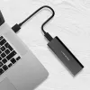 Qoltec 50312 M.2 NVMe SSD -kotelo, USB Type-C, musta