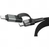 Ansmann magneettinen kaapeli USB-A tai USB-C Lightning - kaapeli - digitaali/data