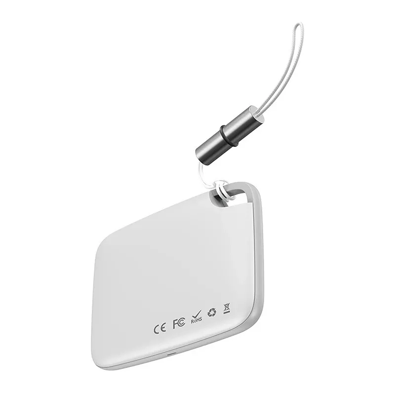 Baseus T2 ZLFDQT2-02 mini avaimenetsin (jäljitin), 75 mAh, 80–100 dB, valkoinen