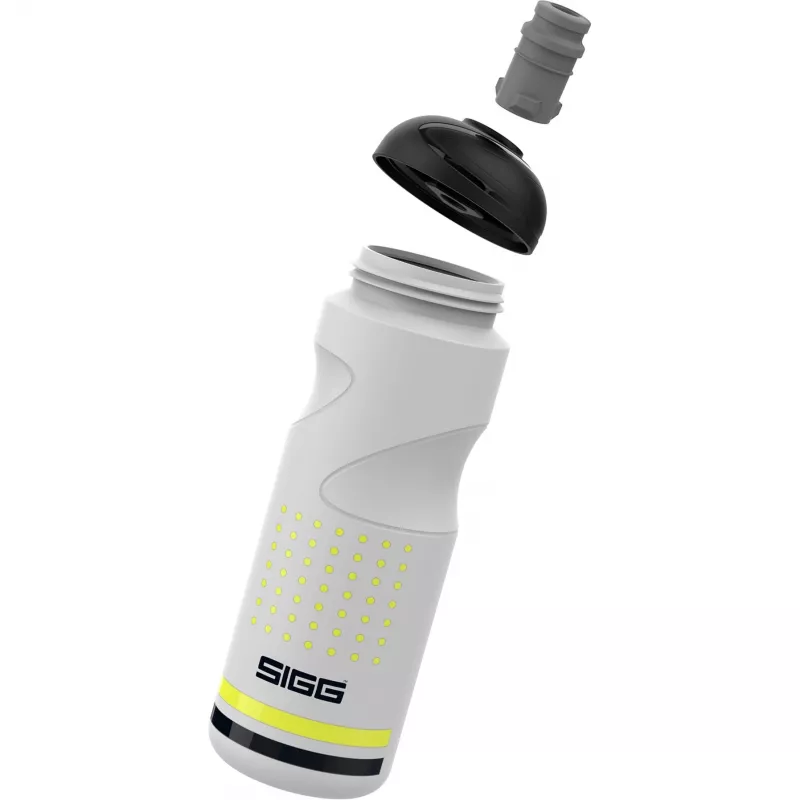 Juomapullo Sigg 6005.80 — muovinen urheilupullo 750 ml, valkoinen, 236 mm korkeus