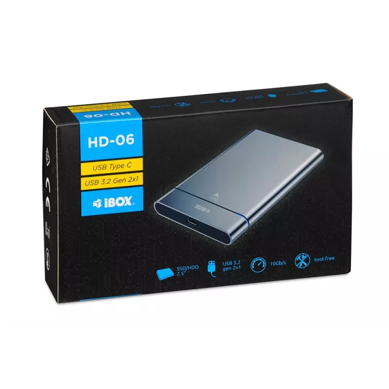iBox HD-06 2,5 tuuman kiintolevykotelo