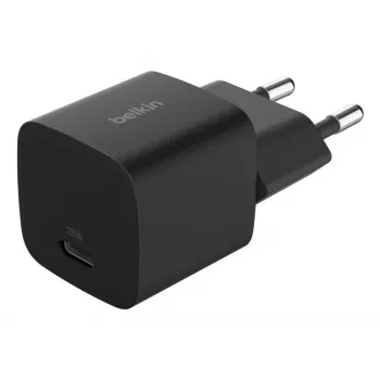 USB-C-laturi Belkin BOOSTCHARGE 25W Power Delivery musta – nopea USB‑C PD 25W seinälaturi