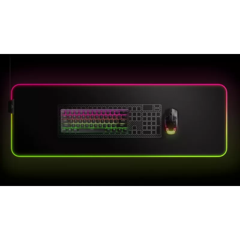 Mekaaninen pelinäppäimistö STEELSERIES Apex Pro Mini Wireless — 60 % muotokerroin, USB + RF Wireless + Bluetooth, QWERTY US, musta