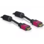 Delock 84334 HDMI-kaapeli, HDMI A uros – HDMI A uros, 4K 30 Hz, 3 m