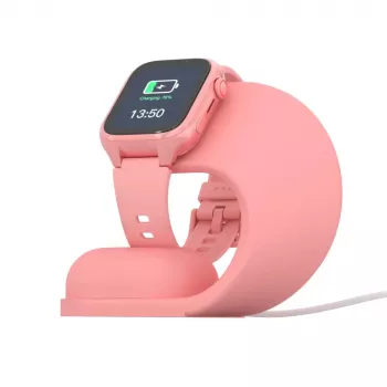 Latausteline Stelio ST-CHS01-PK Junior pinkki – USB-lataustelakka puhelimille ja tableteille, yksi portti, kompakti