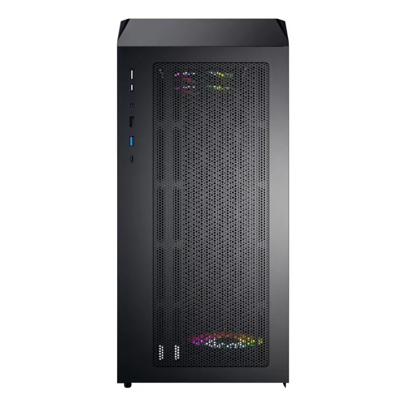 Montech X5M (B) Micro Tower -PC-kotelo – Micro-ATX/Mini-ITX, 3x120mm edessä, 1x120mm takana, tukee ATX-virtalähteitä, 2x3,5 inch + 4x2,5 inch, musta