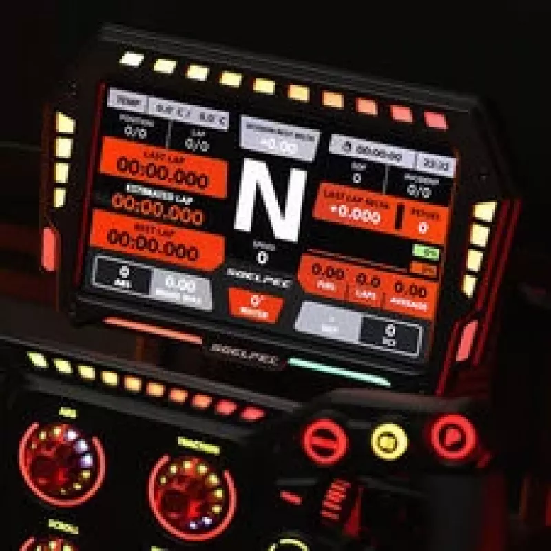 SOELPEC XR-7 näyttö, Simracing-kosketusnäyttö, RGB-telemetria - musta