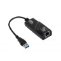 Akyga AK-AD-31 USB 3.0 - Gigabit Ethernet -adapteri, RJ45, 15 cm kaapeli, musta