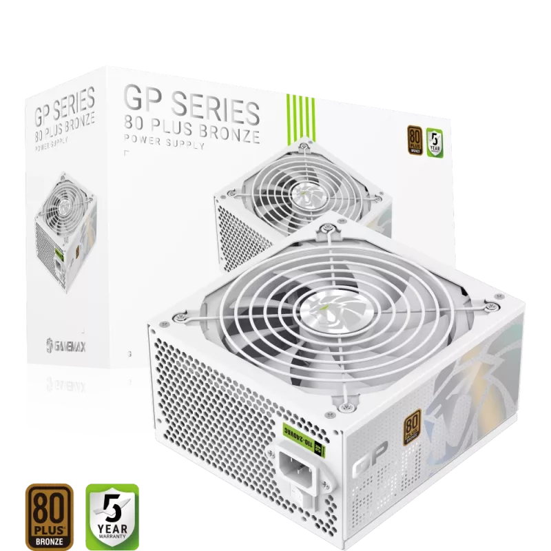 Gamemax-virtalähde, 80 PLUS, Bronze | GP 650B WH | 650 W