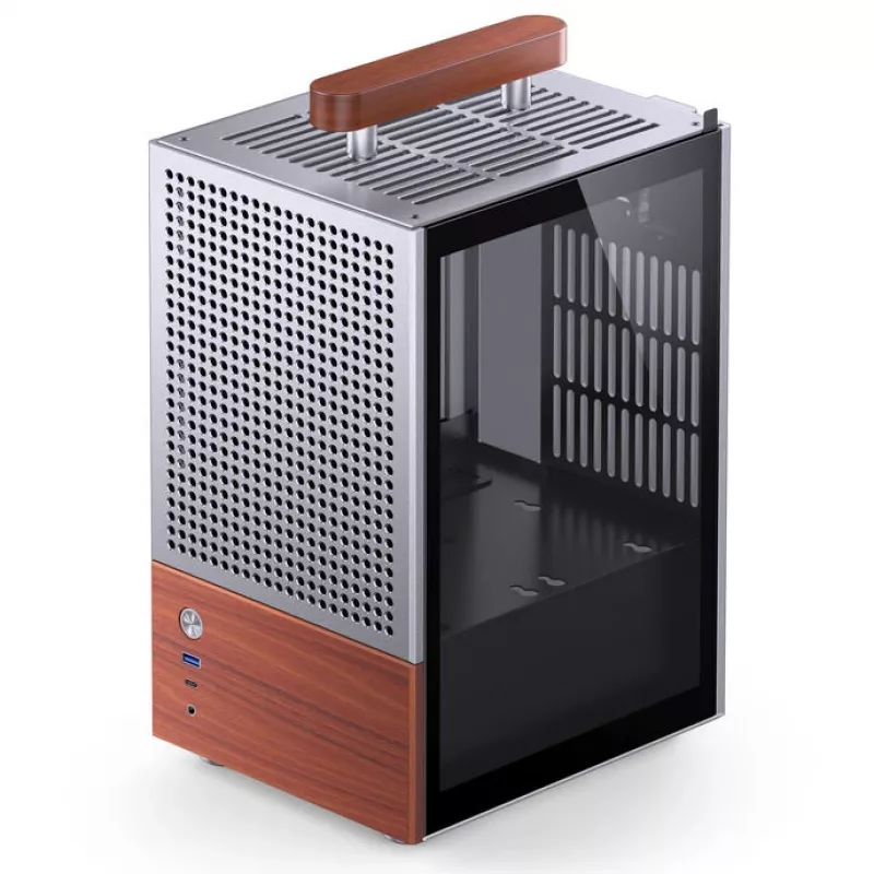 PC-kotelo Jonsbo T6, Mini-Tower, Mini-ITX, hopea