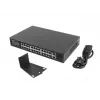 Lanberg kytkin 24X 100MB DSP+/2X Combo Rack 19 360W V2