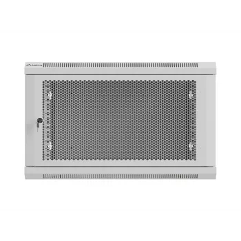Telinekaappi 19 inch 6U 600x600 harmaa rei'itetty
