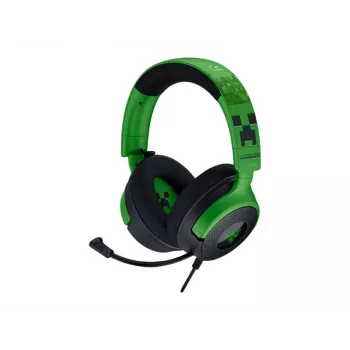 Langallinen pelikuuloke Razer Kraken V4 X — korvanpäällinen, 20–20000 Hz, 1,8 m kaapeli, 310 g, musta/vihreä