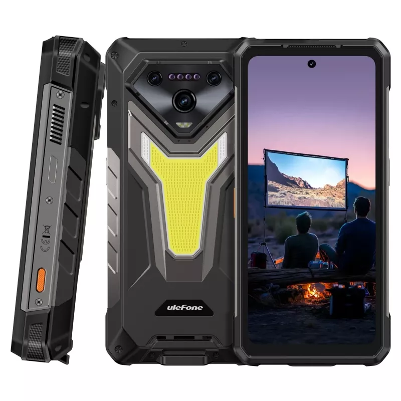 Älypuhelin UleFone Armor 34 Pro (Plus) 16/512GB 5G, jykevä Android-laite, 16GB RAM, 512GB muisti, 5G-yhteys