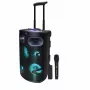 MANTA SPK0803B140 kannettava Bluetooth-karaokekaiutin 140W, paristokäyttöinen, MIC/USB/microSD, FM, taajuuskorjain, rullat